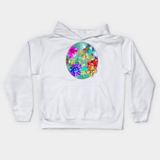 Butterfly and Flowers Kids Hoodie